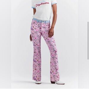 Wrangler x Barbie| NWT Retro Barbie Pink Trouser Sz 27x32